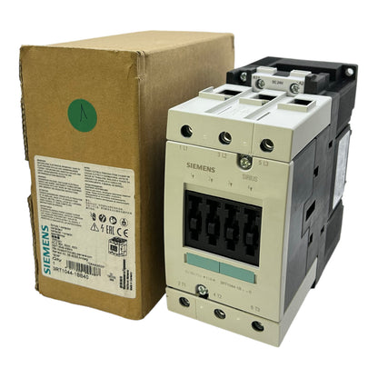 Siemens 3RT1044-1BB40 power contactor 400V DC 65A 30kW 3-pole 