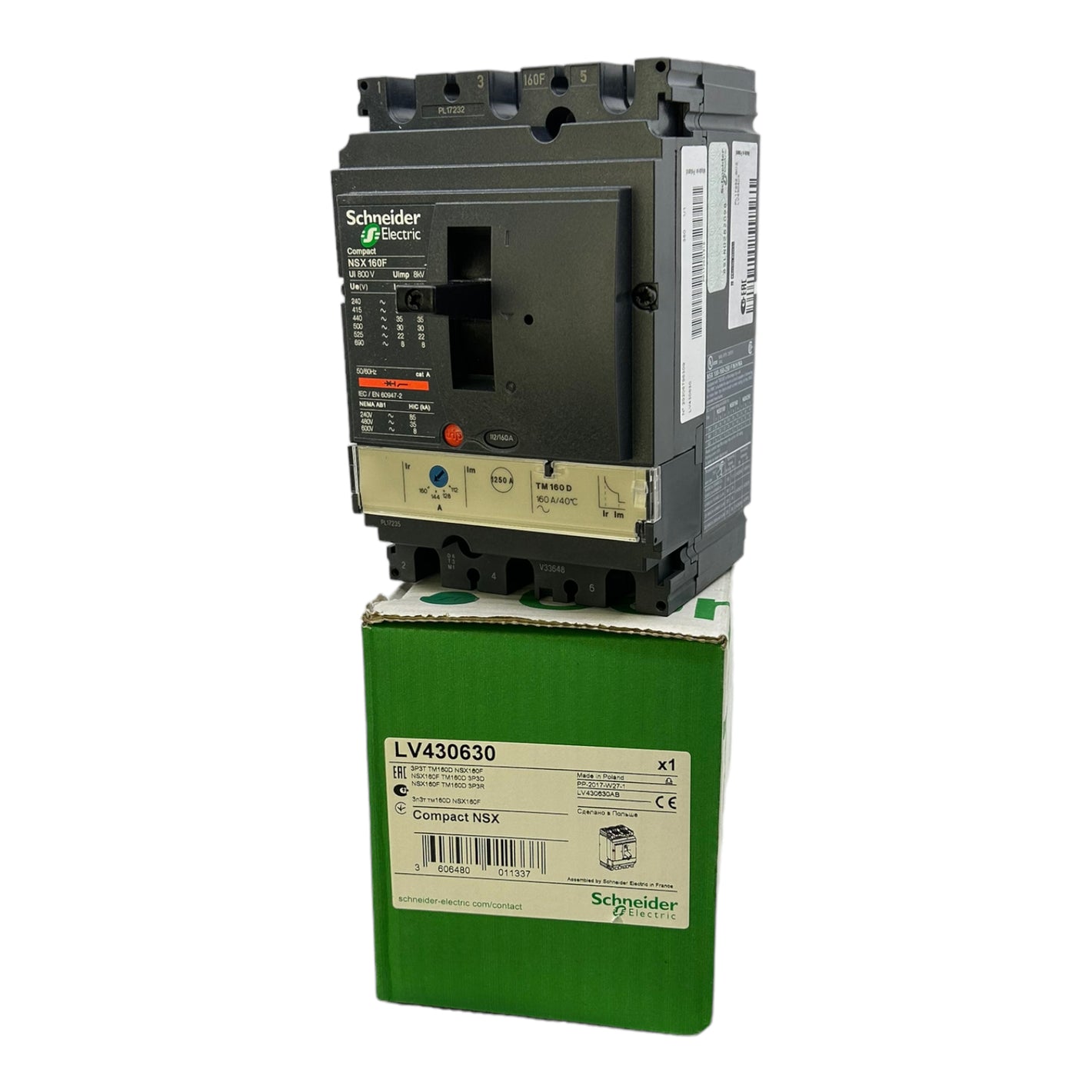 Schneider Electric LV430630 Kompaktleistungsschalter 690V AC 50/60Hz