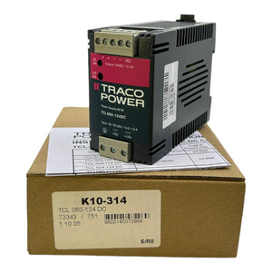 Traco Power TCL060-124DC DIN rail power supply 24V DC 60W 2.5A 1-phase