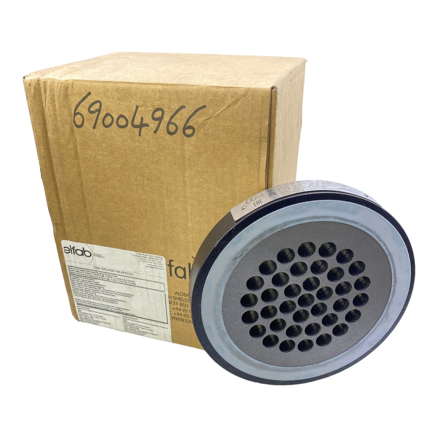 Elfab DSC-AGS-100-SPECIAL rupture disc holder 