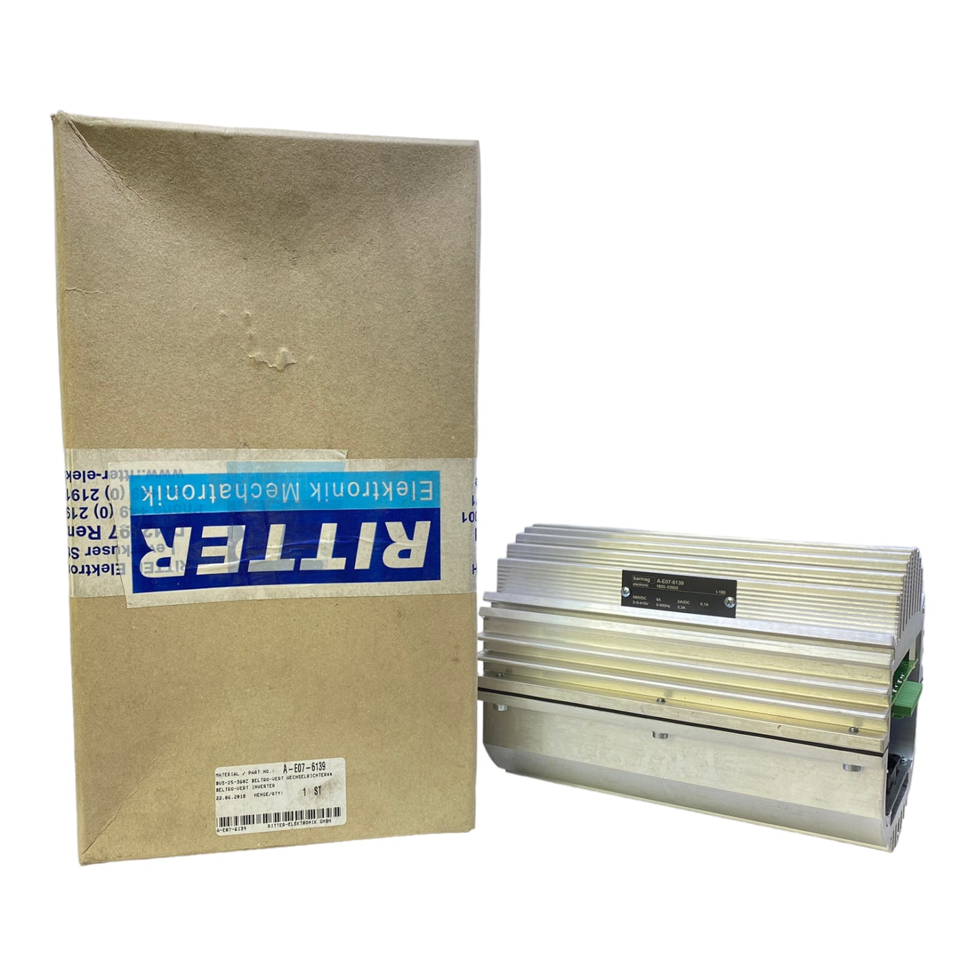 Barmag A-E07-6139 Wechselrichter 590V DC 6A 24V DC 0,1A