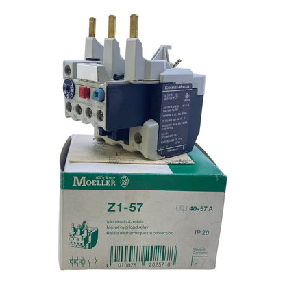 Klöckner Moeller Z1-57 motor protection relay 40…57A 600V AC 660V 500V/600V 