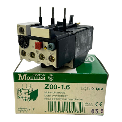 Klöckner Moeller Z00-1,6 Motorschutzrelais 1,0-1,6A 1NO+1NC IP20