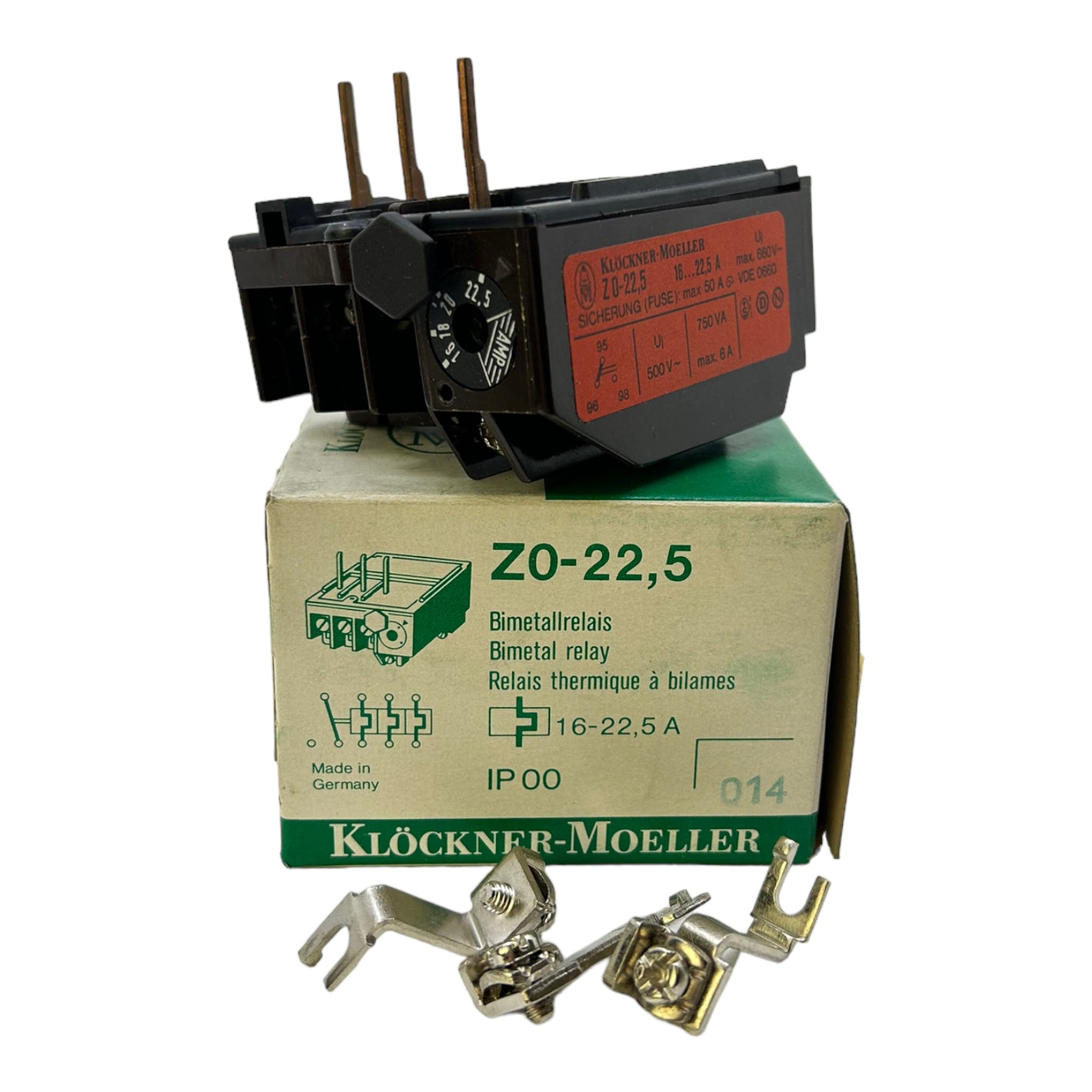 Klöckner Moeller Z0-22.5 bimetal relay IP00 750VA 16…22.5A bimetal relay 