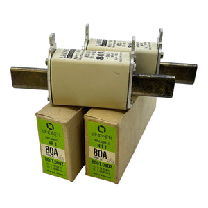LIDNER 8001.0807 fuse link 500V 80A pack of 2 fuse 