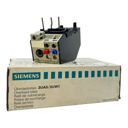 Siemens 3UA5000-0J Überlastrelais 600VAC 0.63-1A, 500V 2A, 330VAC 1,1A Relais