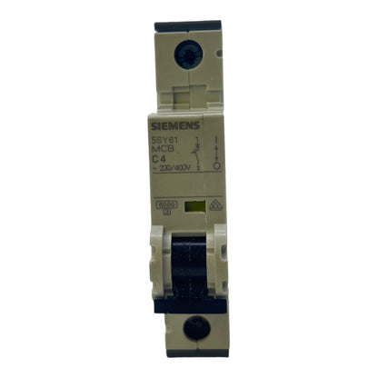 Siemens 55Y6104-7 circuit breaker 230/400V 6kA 1-pole C4A 