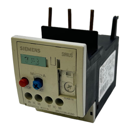 Siemens 3RU1136-4GB0 Überlastrelais 24V 4/3A AC15 1A DC13 230V 3/2A AC15 IP20