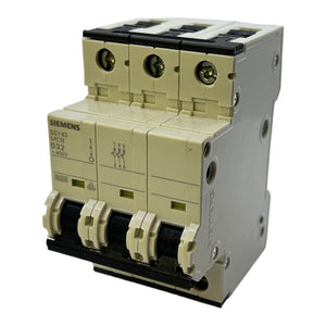 Siemens 5SY43MCBD32 miniature circuit breaker 5544332-8 32A 400V lcu 20KA 3-pole