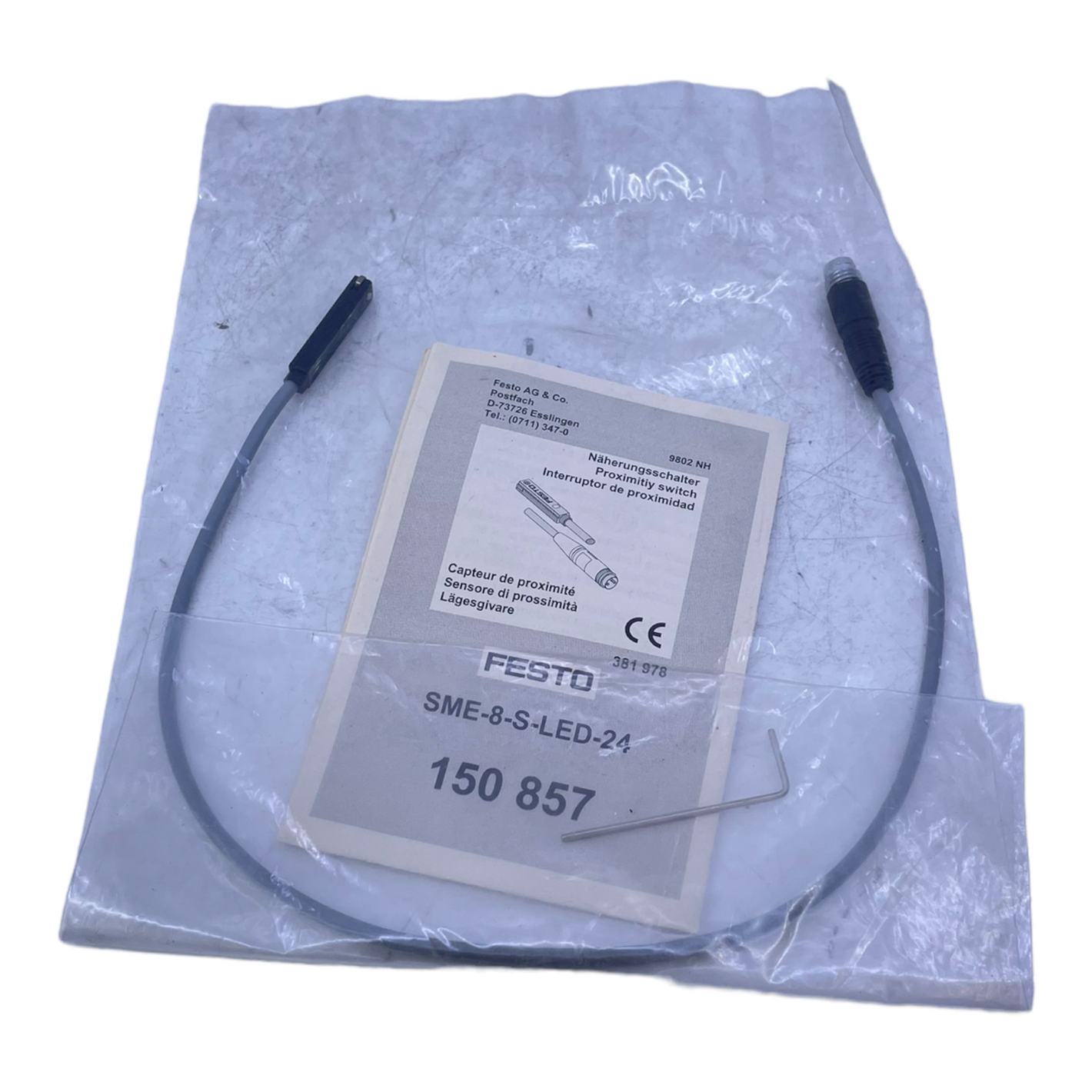 Festo SME-8-S-LED-24 Näherungsschalter 150857 12-30V AC/DC IP67 3-POLIG