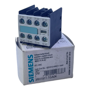 Siemens 3RH1911-1GA04 Hilfsschalterblock Neu