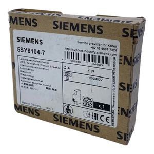 Siemens 5SY6104-7 Leistungsschutzschalter Schalter
