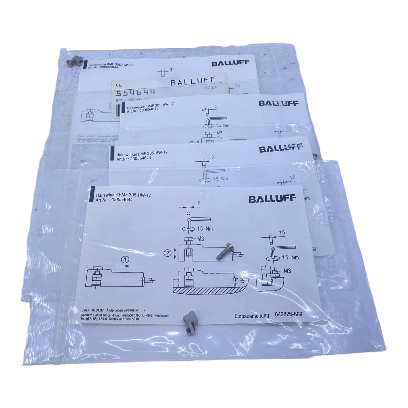 Balluff BMF305-HW-17 Haltewinkel für Sensoren 200554644 VE:4stk/pcs  Haltewinkel