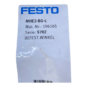 Festo MHE2-BG-L Befestigungswinkel 196165 für industriellen Einsatz MHE2-BG-L
