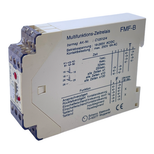 Scharco FMF-B Zeitrelais 18-265V AC/DC max. 250V 6A-AC für industriellen Einsatz