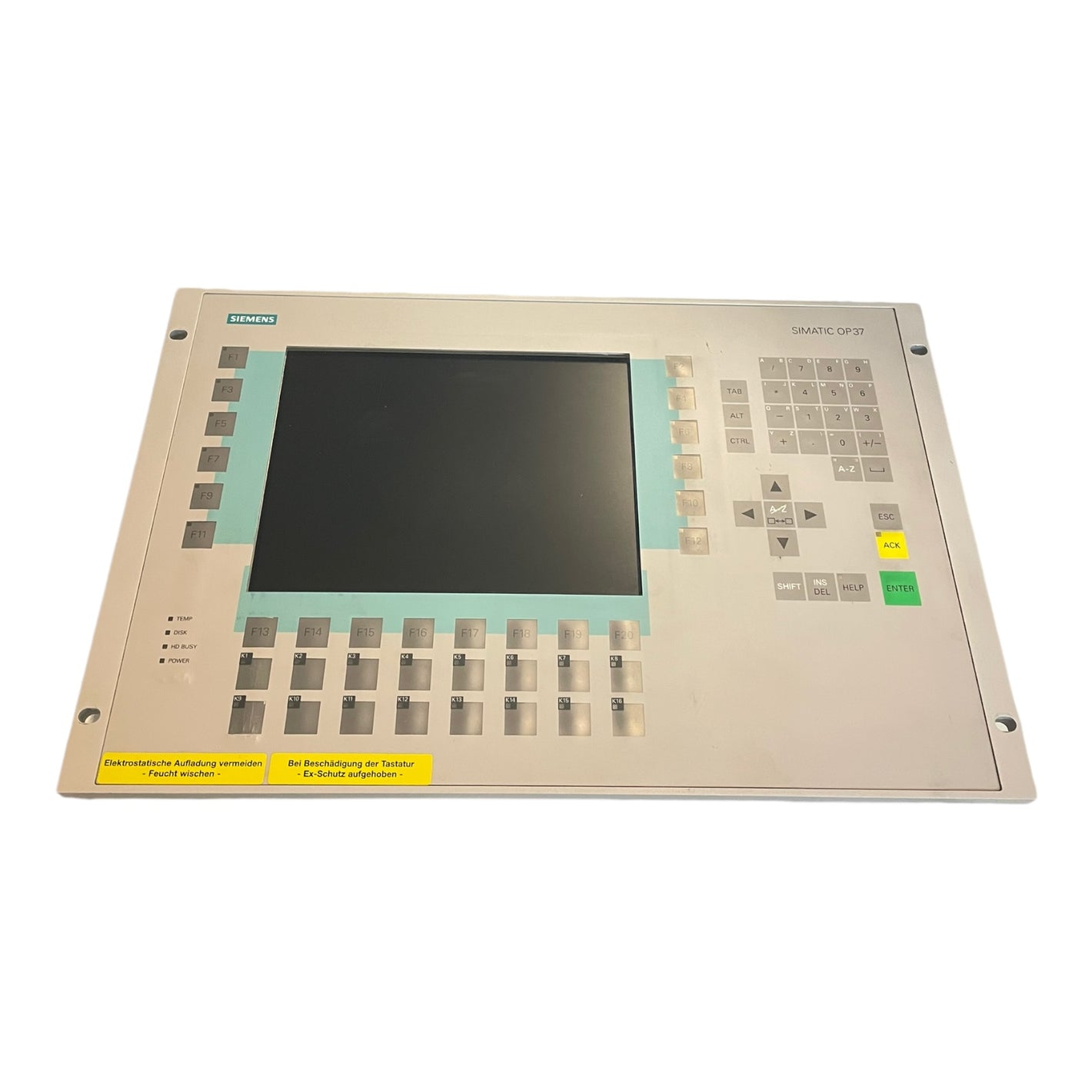 Siemens 6AV3637-6AA26-0AA0 Operator Panel for Industrial Use