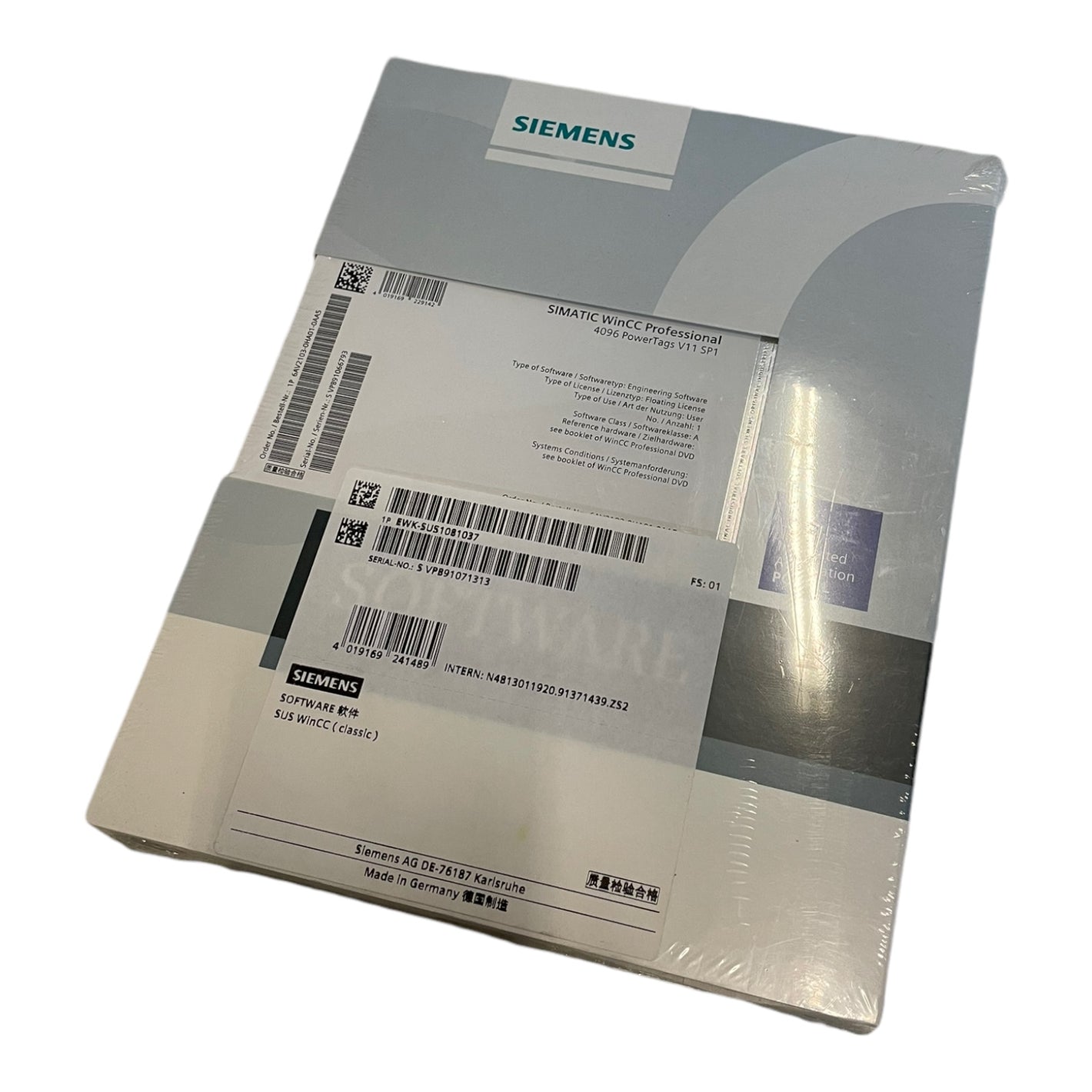 Siemens 6AV2103-0HA01-0AA5 Simatic WinCC Professional 4096 PowerTags V11 SP1