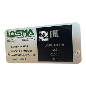 LOSMA AS3 Aspirofilter oil mist separator air filter for industrial use