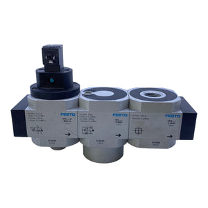 Festo HEE-D-MIDI-24 valve unit 172959 +HEL-D-MIDI 170691 +FRM-D-MIDI 170685
