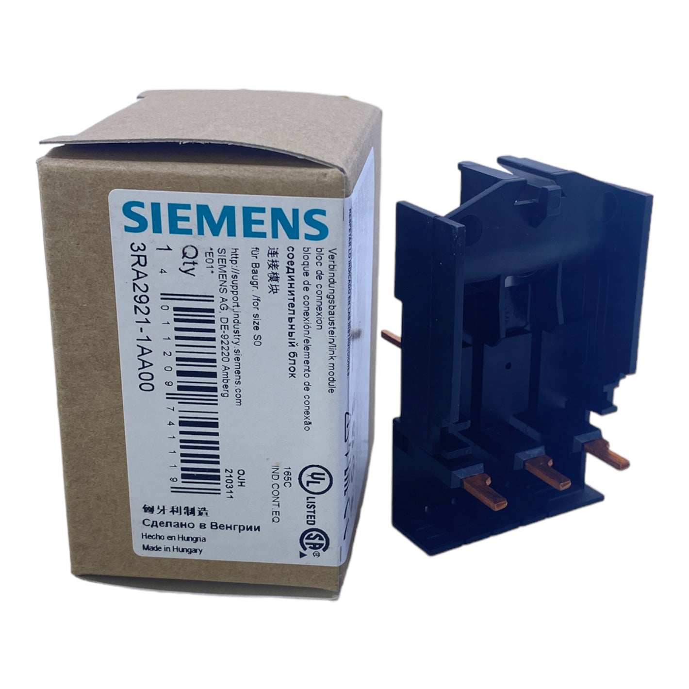 Siemens 3RA2921-1AA00 connection module 