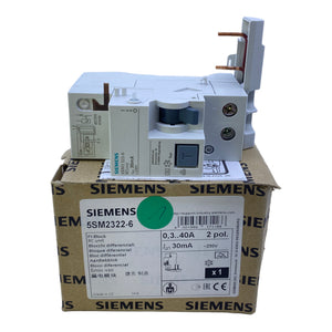 Siemens 5SM2322-6 FI-Block 2-polig 40A 30mA 230V AC