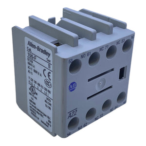 Allen-Bradley 100-F auxiliary contactor 600V AC 10A 