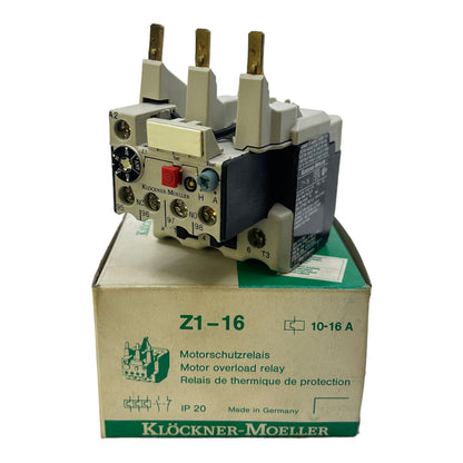 Klöckner Moeller Z1-16 Motorschutzrelais 600V AC IP20 660V 10…16A 750V
