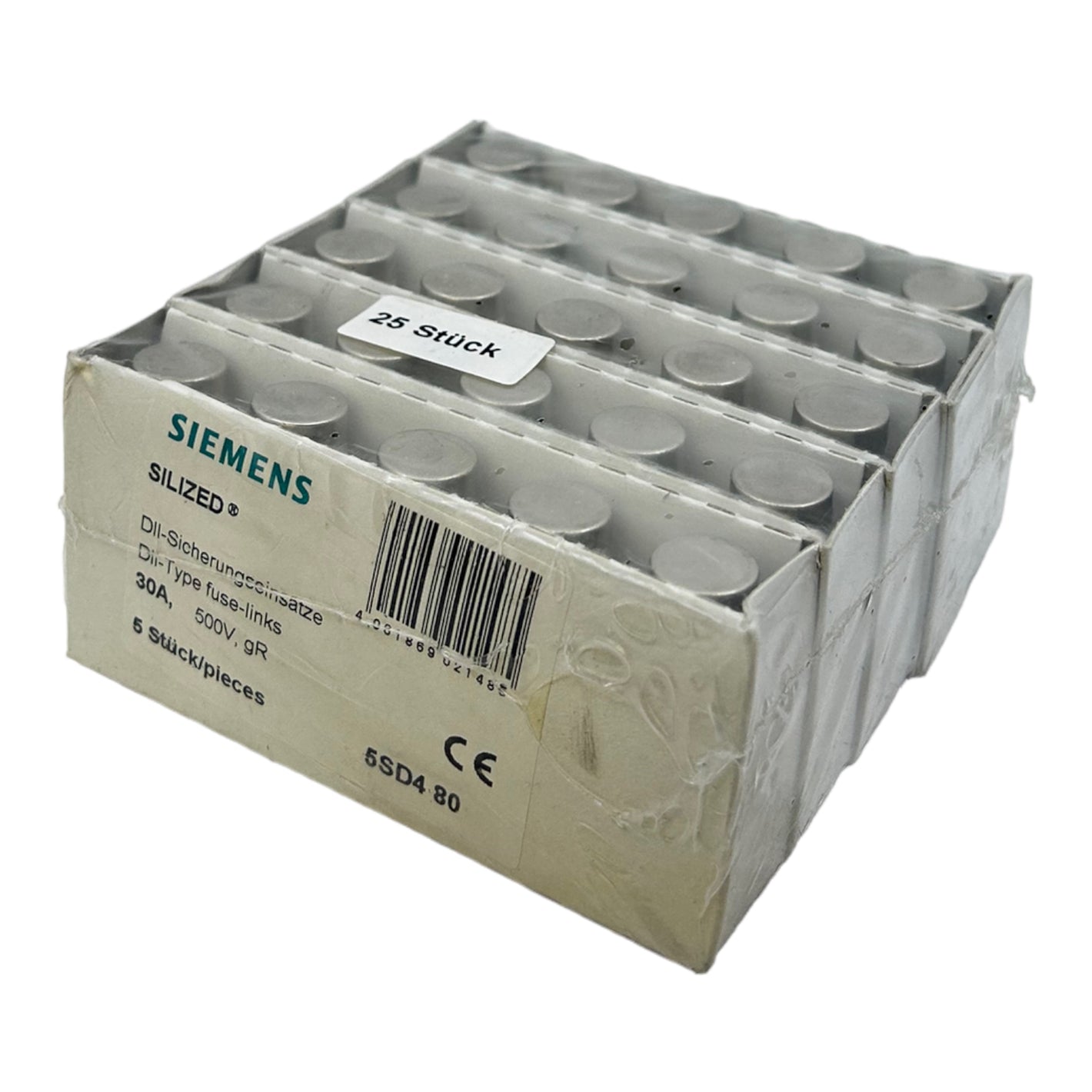 Siemens 5SD480 fuse link 500V 30A DII 50kA PU: 25 