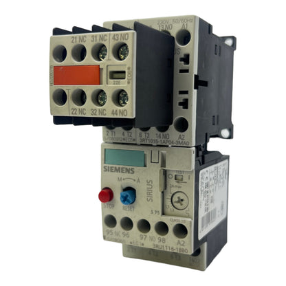 Siemens 3RU1116-1BB0 overload relay +3RT1015-1AP04-3MA0 +3RH1911-1HA12-3AA1 