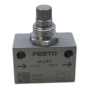 Festo GR-1/8-B throttle check valve 151215 0.5 to 10 bar
