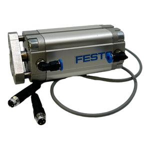 Festo ADVUL-25-50-PA 156873 + 2X 150857 Kompakzylinder mit Sensoren max.10bar