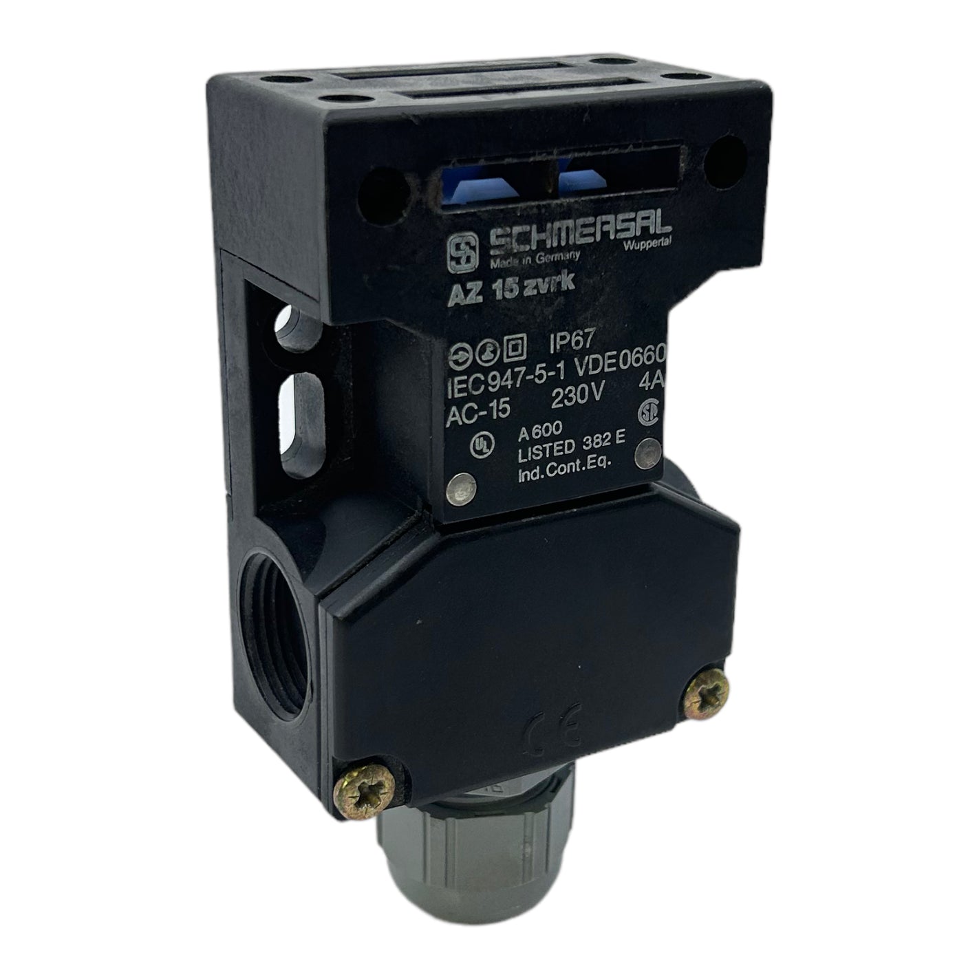 Schmersal AZ15zvrk safety switch AC-15: 230V 4A IP67 safety switch 