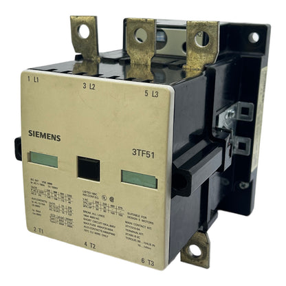 Siemens 3TF5122-0AP0 Leistungsschütz 230V/50 Hz 160A 600V AC 277V/60Hz