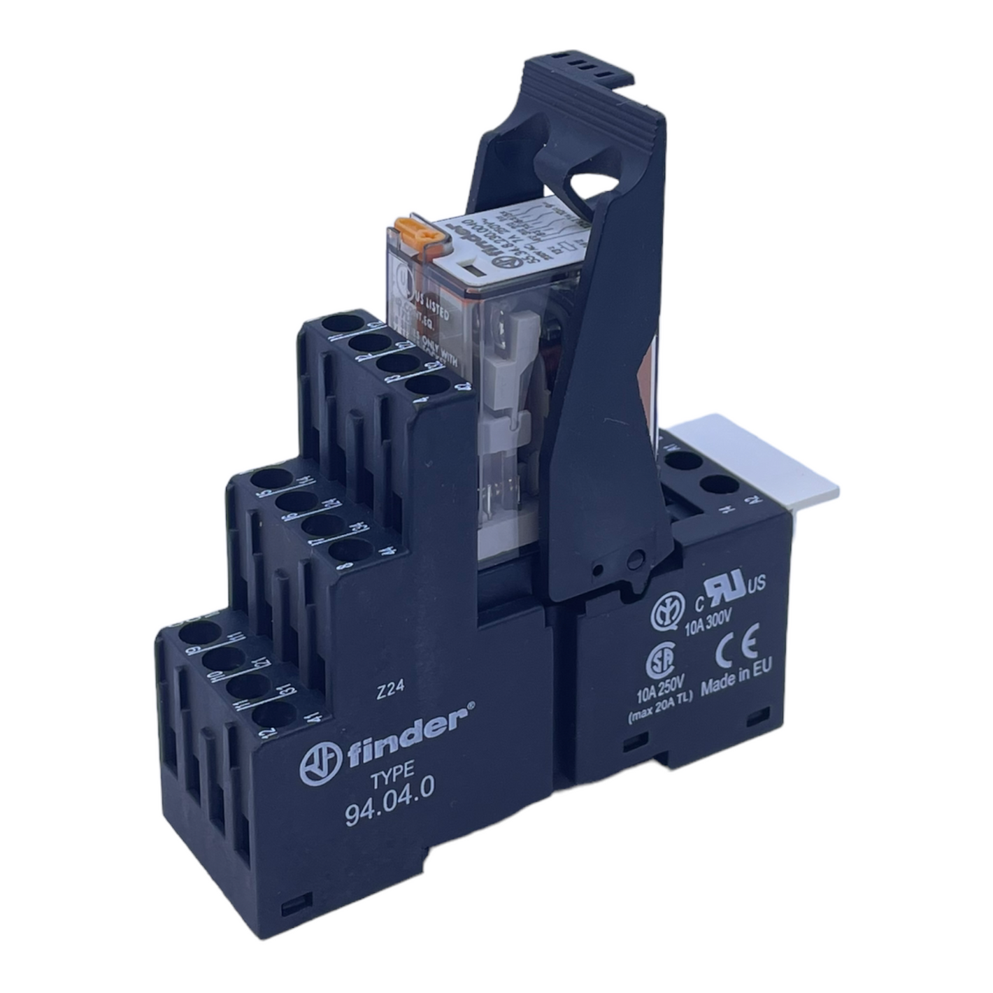 Finder 94.04.0 + 55.34.8.230.0040 Relay socket with power relay 