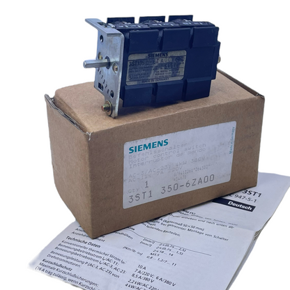 Siemens 3ST1350-6ZA00 Motorschalter 10A 4kW 7A/220V 6A/380V AC