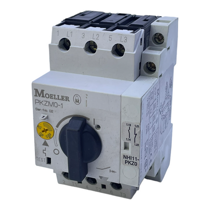 Moeller PKZM0-1 circuit breaker 5A 600V AC 1A 250V DC