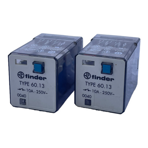 Finder 60.13 switching relay 24V DC for industrial use Finder VE:2pcs/pcs