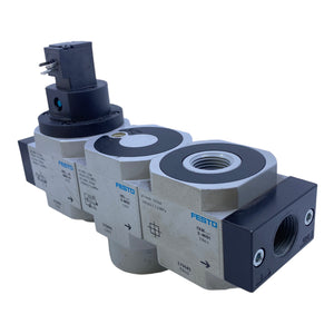 Festo HEE-D-MIDI-24 valve unit 172959 +HEL-D-MIDI 170691 +FRM-D-MIDI 170685
