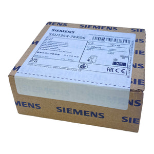 Siemens 5SU1354-7KK06 Leitungsschutzschalter 230V AC 6A 30 mA 1P+N