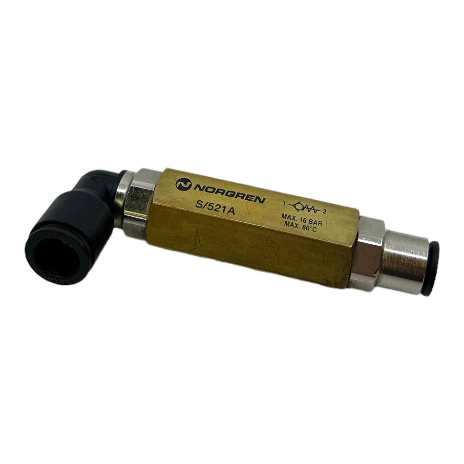 Norgren S/521A Rückschlagventil max.16bar max.80°C Ventil