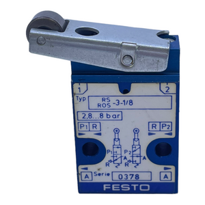 Festo RS-3-1/8 roller lever valve for industrial use Festo RS-3-1/8 valve
