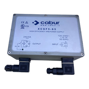 Cabur XCSF5-65 power supply 24V 5A 120-230V 1.8-1A 50/60Hz 