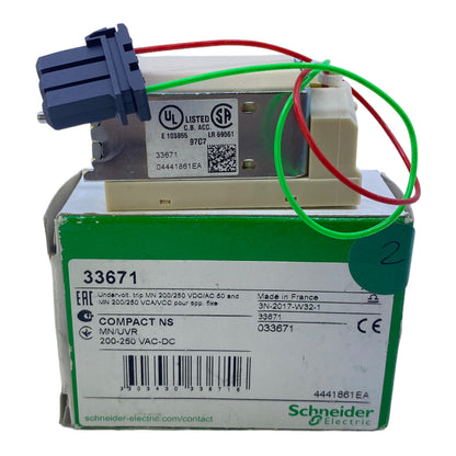 Schneider 33671 undervoltage release 200-250V AC/DC 50/60Hz 