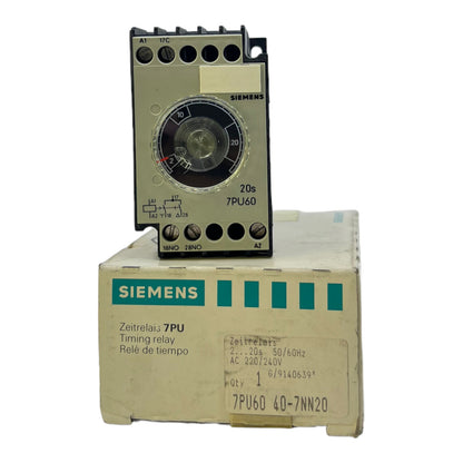 Siemens 7PU6040-7NN20 time relay 220/240V 50/60Hz 
