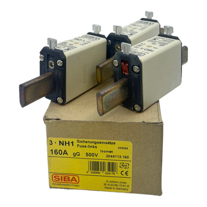 SIBA NH1 2044113.160 Sicherungseinsätze 160A 500V 120kA VE:3