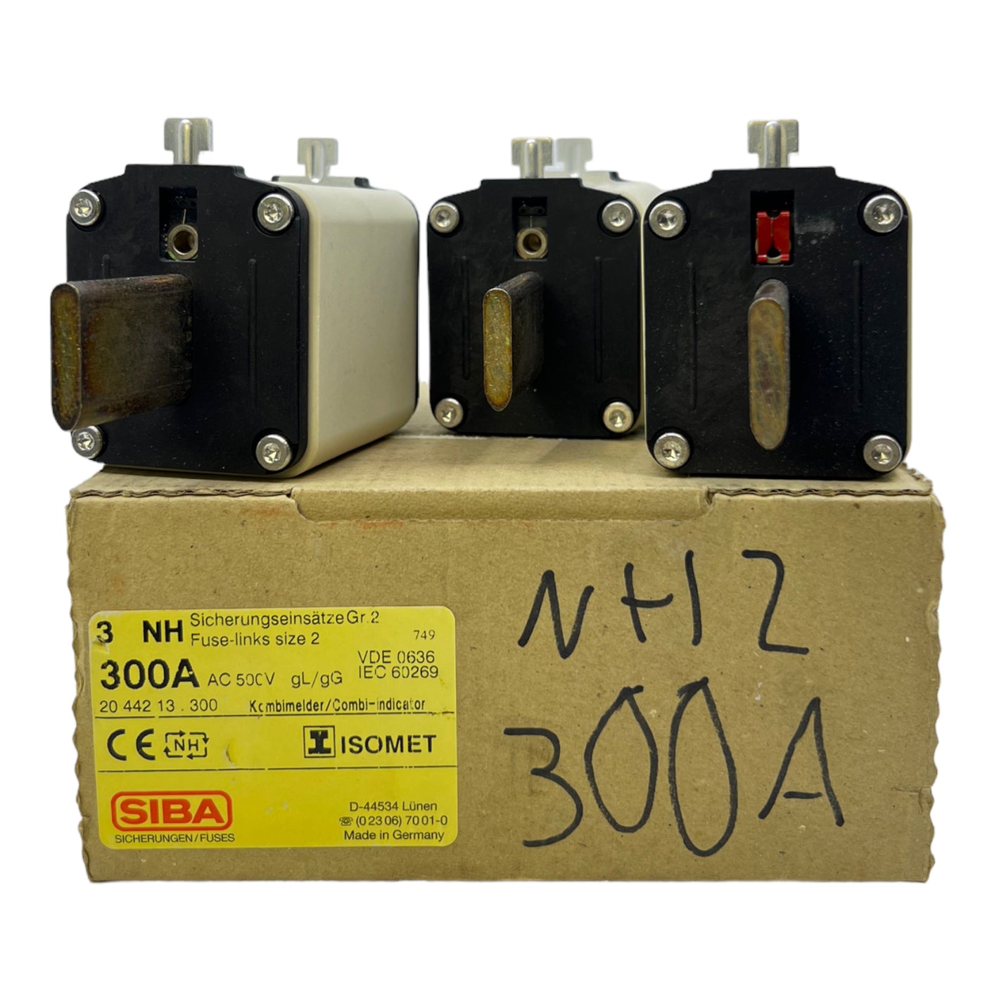 SIBA 2044213.300 Sicherungseinsatz 500V AC 300A VE:3Stk. Sicherung Einsatz