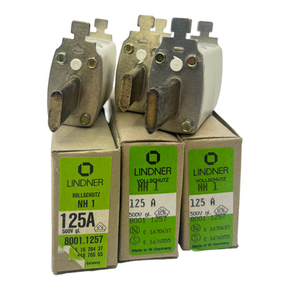 LINDNER 8001.1257 NH1 fuse link 125A 500V gL VE:3 