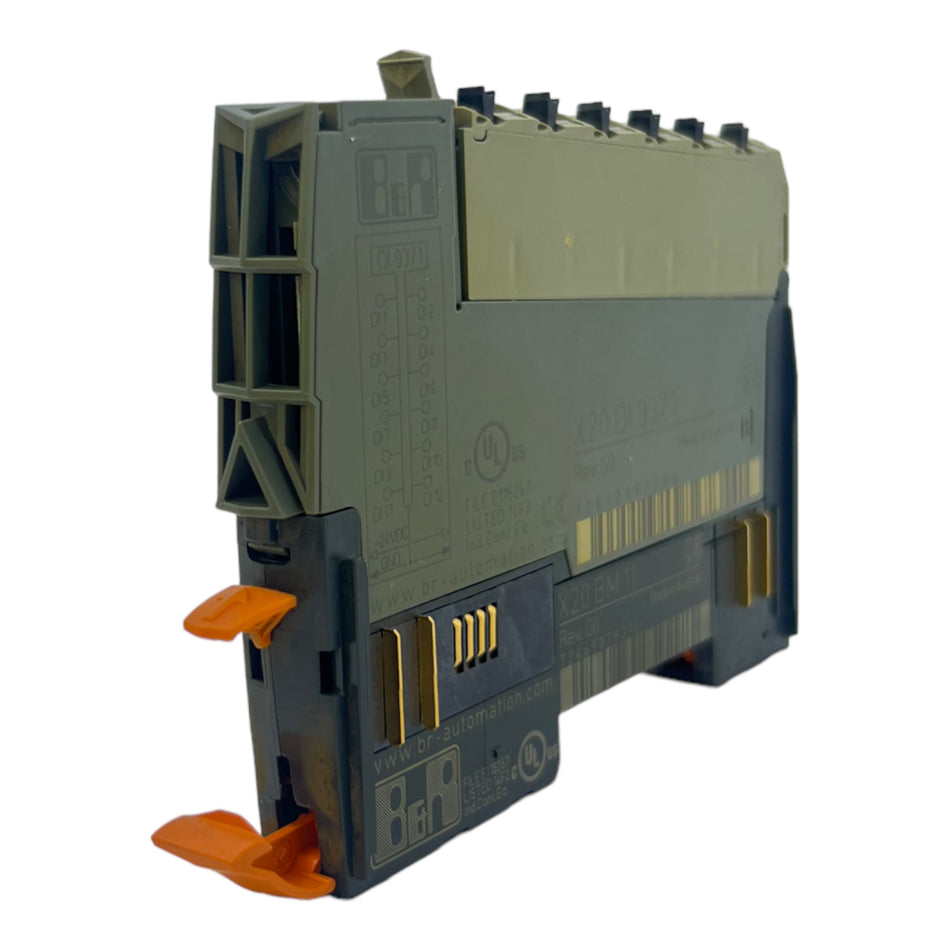 B&R X20DI9371 + X20BM01 Eingangsmodul 4 Eingänge IP20 24V DC 0,18W 1,75W