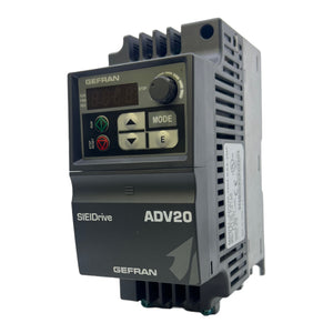 Gefran ADV20-1004-KXX-2MF Inverter Inp: 1PH 200-240V 6.5A Out: 3PH 0-240V 2.5A 