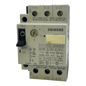 Siemens 3VU1300-0MM00 Leistungsschalter 10-16A 6kV 50/60Hz 415V